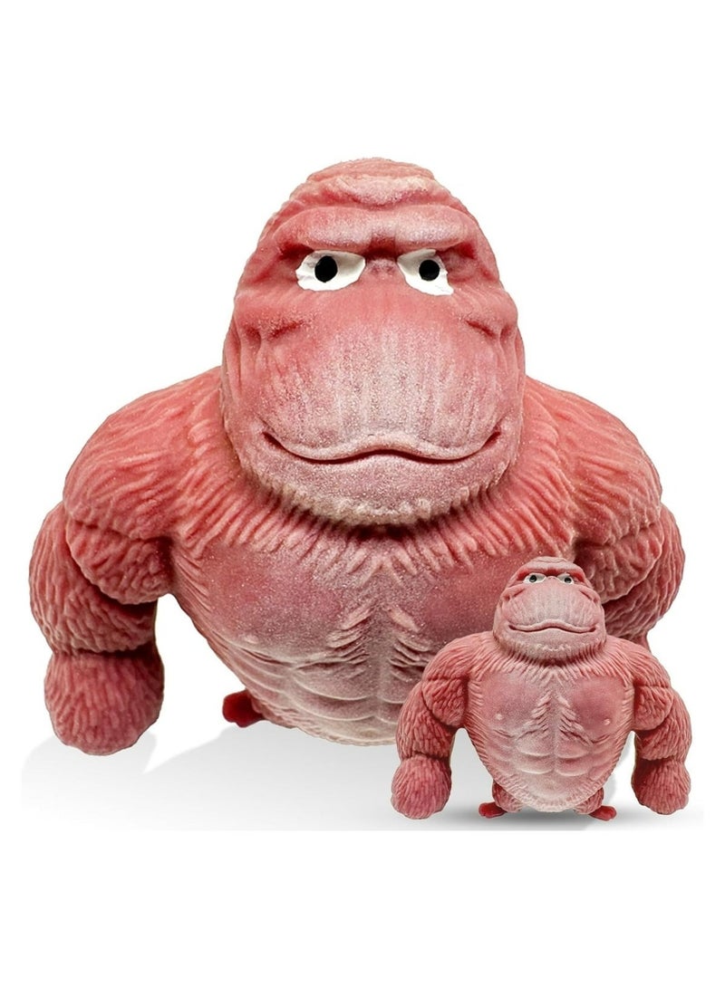 Squishy Monkey Toy – Jumbo Stretchy Gorilla Stress Relief Fidget Toy – Soft, Slow-Rising, Kawaii Animal-Inspired Novelty Gift for Kids & Adults – Anti-Anxiety Sensory Play Accessory - Image 1