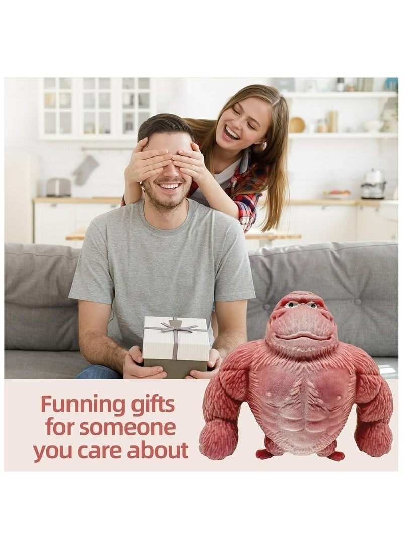 Squishy Monkey Toy – Jumbo Stretchy Gorilla Stress Relief Fidget Toy – Soft, Slow-Rising, Kawaii Animal-Inspired Novelty Gift for Kids & Adults – Anti-Anxiety Sensory Play Accessory - Image 2
