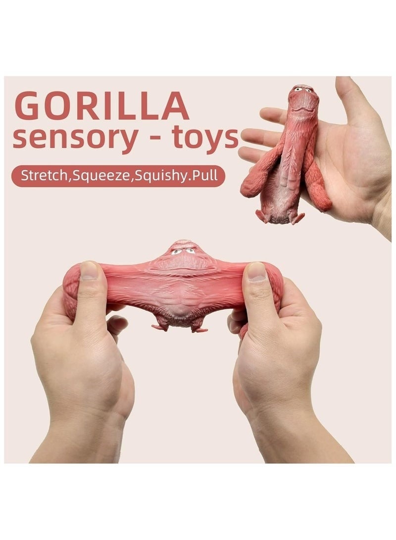 Squishy Monkey Toy – Jumbo Stretchy Gorilla Stress Relief Fidget Toy – Soft, Slow-Rising, Kawaii Animal-Inspired Novelty Gift for Kids & Adults – Anti-Anxiety Sensory Play Accessory - Image 4