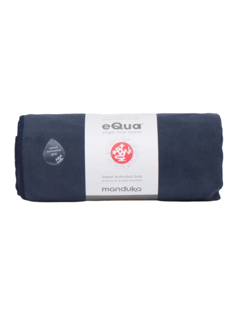 Manduka EQUA YOGA MAT TOWEL XLONG MIDNIGHT 79 INCH  - Image 1