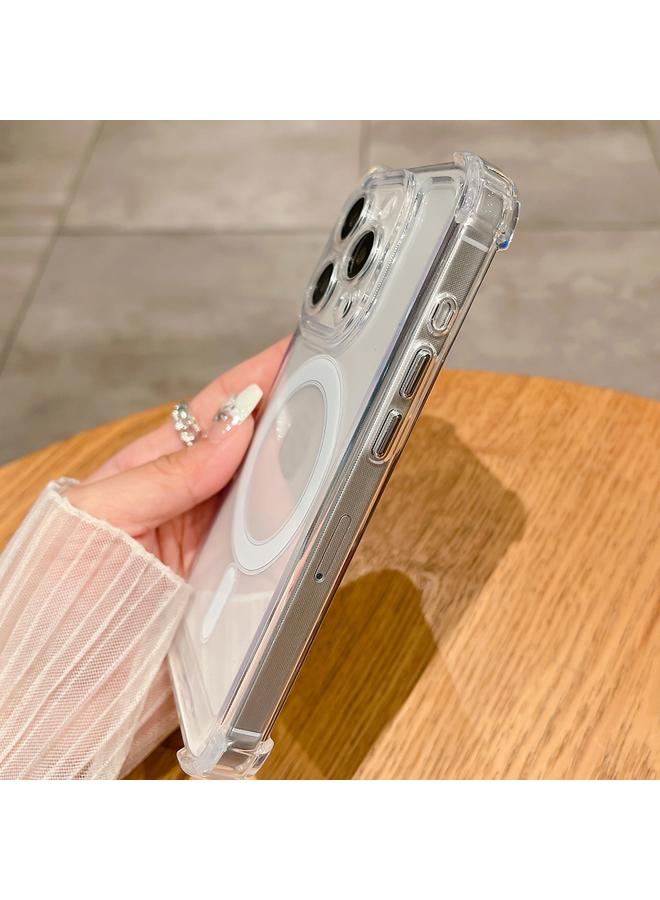 اس-توب جراب لهاتف iPhone 12 Pro Max من الأكريليك الشفاف + جراب هاتف مغناطيسي من مادة TPU MagSafe - Image 5