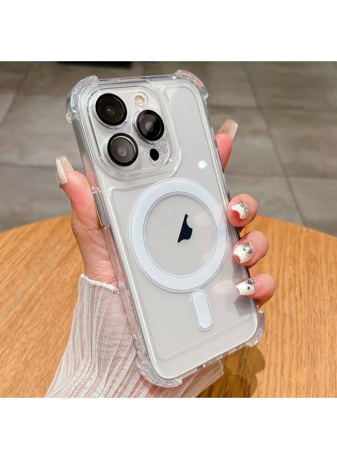 اس-توب جراب لهاتف iPhone 12 Pro Max من الأكريليك الشفاف + جراب هاتف مغناطيسي من مادة TPU MagSafe - Image 1