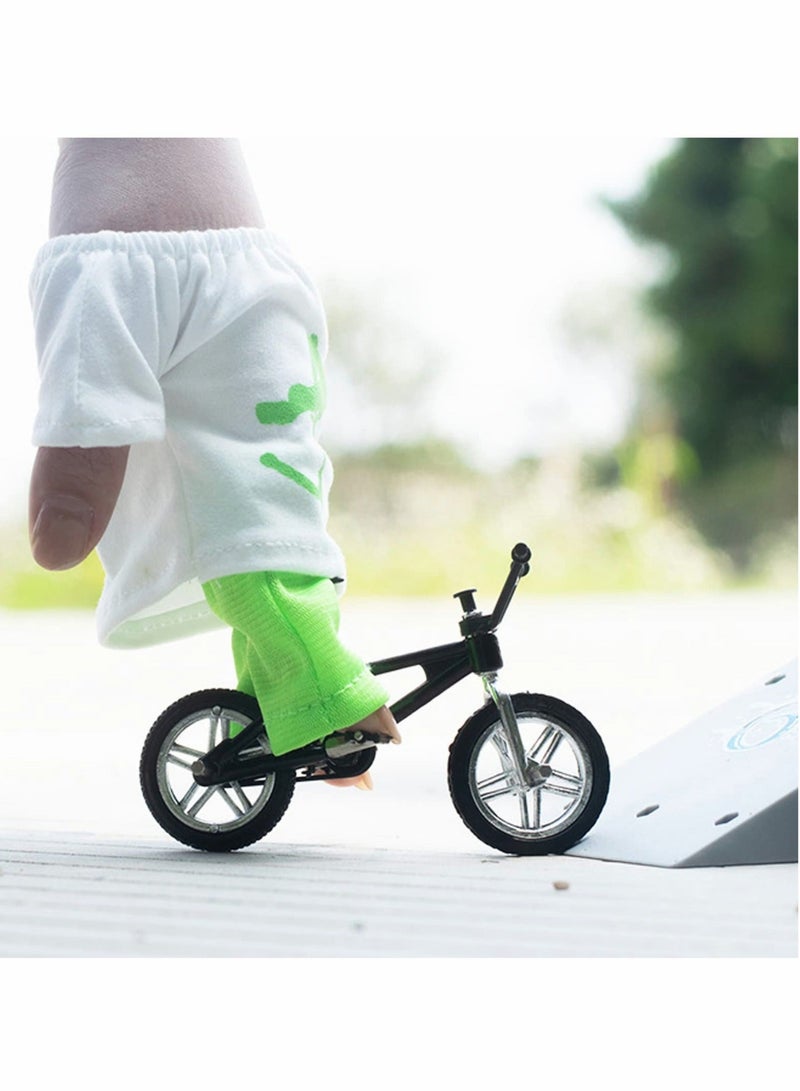 Captaintech 18 Pieces Mini Finger Toys Set Skateboards for Kids Bikes Tiny Swing Board with Replacement Wheels and Tools Fingertip Movement Party Favors Ages 6 up - Image 4