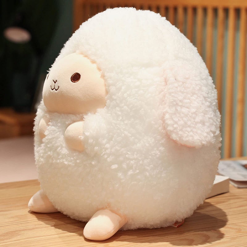 TONGSONG 9 Inch Plush Sheep Stuffed Animal Sheep Hugging Pillow Cuddly Lamb Pillow Plushies Toy Lamb Huggable Anime Gifts for Kids and Lovers in Birthday  Valentines  Christmas  Thanksgiving Day... - Image 2