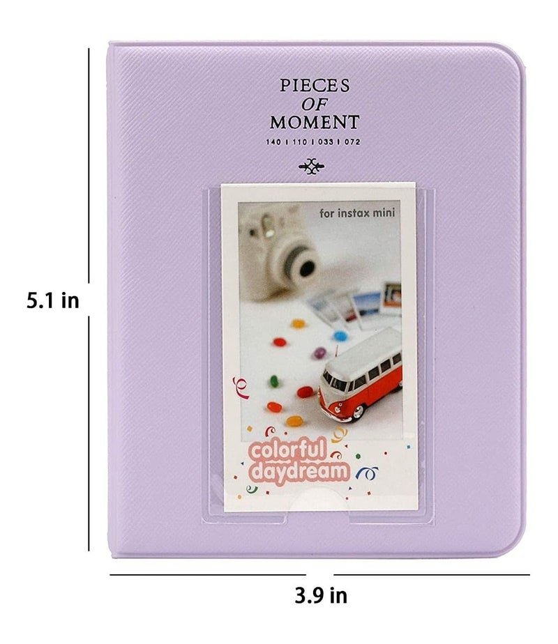 FotoCart [Instax Mini 64 Page Photo Album] Pieces of Moment Book Album Compatible for Films of Fujiflm Instax Mini 7s 8 8+ 9 25 26 50s 70 90 10 11 30 55 20 50 7 LiPlay & Hello Kitty (Light Purple) - Image 3