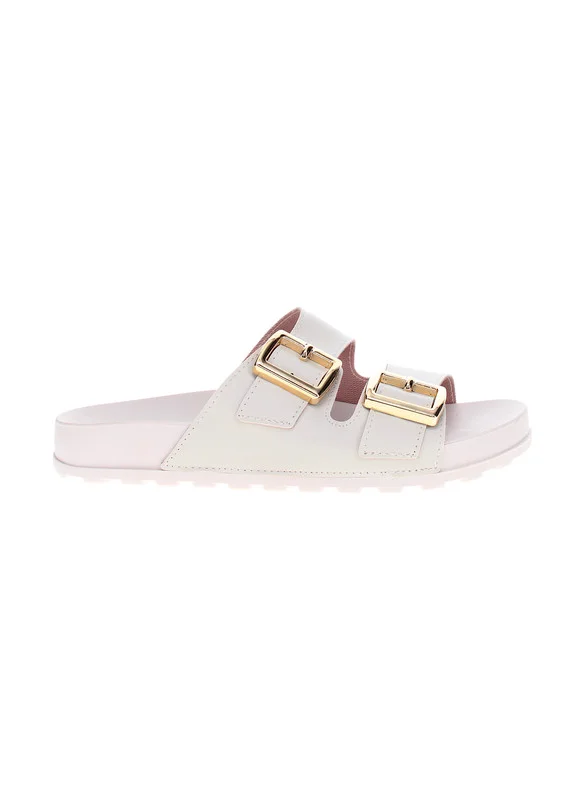 موليكا Moleca Ladies Flat Sandals White | Made In Brazil