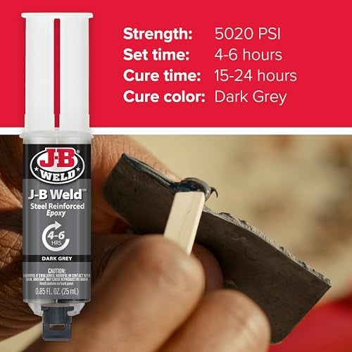 JB WELD جي-بي ويلد 50165 25 مل حقنة الإيبوكسي، عادية - Image 5