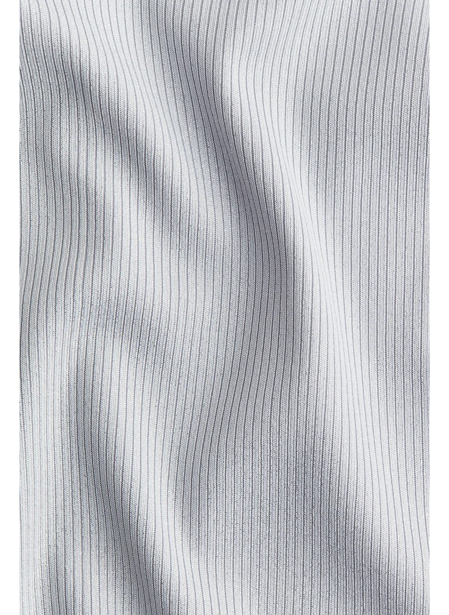 H&M Ribbed One-Shoulder Top