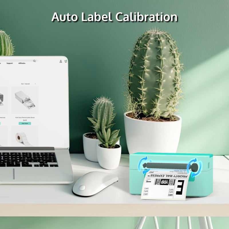 OFFNOVA Shipping Label Printer, 4x6 Label Printer for Shipping Packages, High Speed USB Thermal Printer, Supports ShipStation UPS FedEx Ebay (USB Version) - Image 4