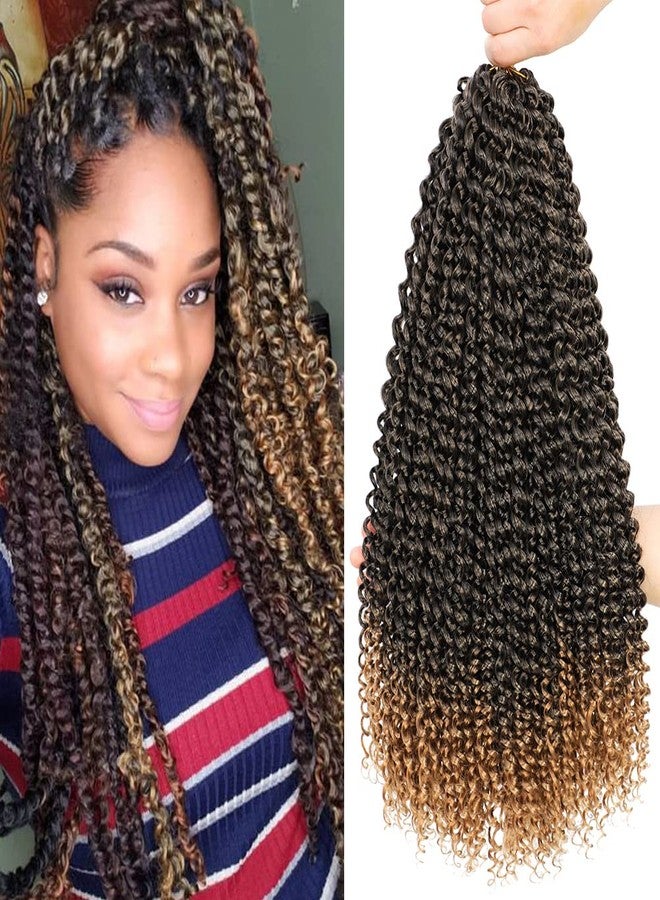 Dansama Passion Twist Hair Water Wave Braiding Hair for Butterfly Style Crochet Braids Bohemian Hair Extensions (18inch (Pack of 6), T1B/27, Economy Pack) - Image 1
