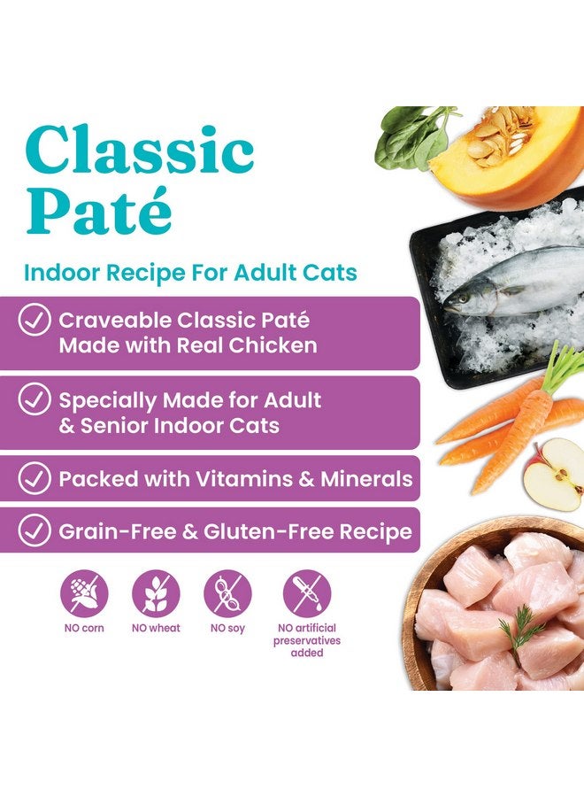 Solid Gold Wet Cat Food Pate - Canned Cat Food Made w/Real Chicken for Indoor Cats of All Ages - Flavorful Feast Grain Free Cat Wet Food for Sensitive Stomach & Healthy Living - 24ct/3oz Can - Image 2