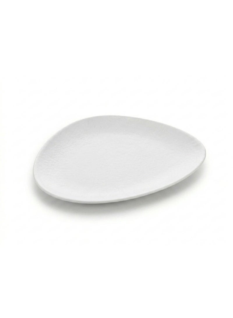 Ariane Premium Fine Porcelain Triangle Plate Island Ivory White - Image 1