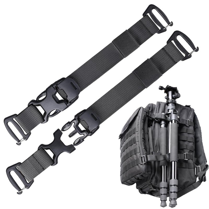 Pitozer Molle Backpack Straps Tactical Rush Tier System Molle Attachment for Tactical Military Backpack Plate Carrier Gear Accessories Compression Fastening Strap Pack Attachment Strap with Buckle - Image 1