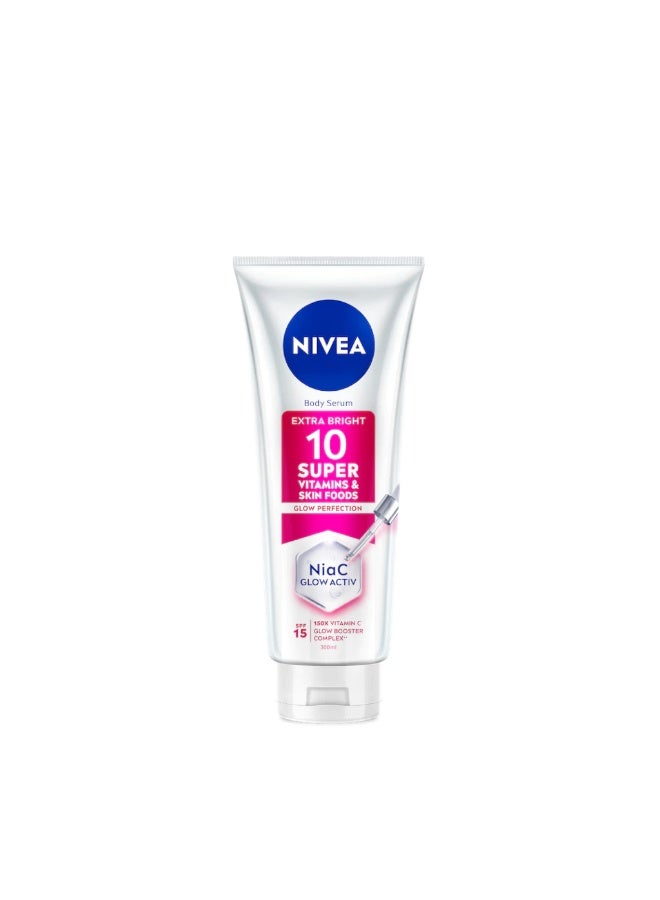 NIVEA Body Extra Bright 10 Super Vitamins & Skin Foods Serum In Lotion (3 x 300ml) | Body Care - Image 3