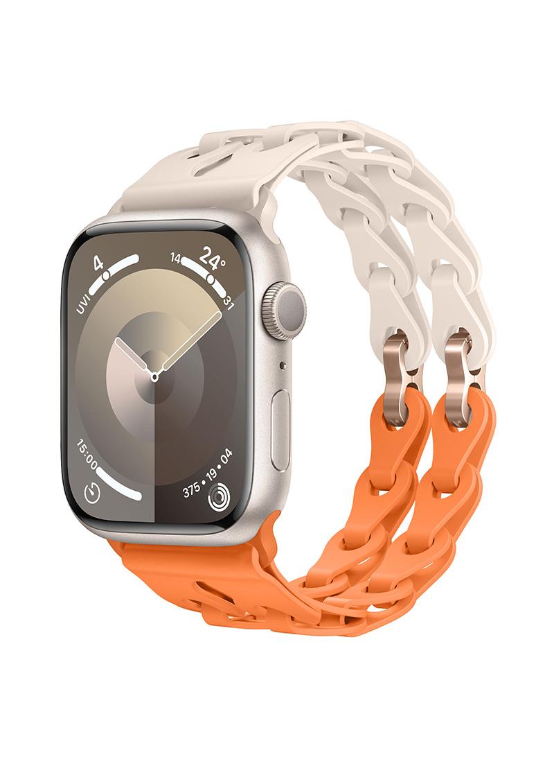 Y&D For Apple 38/40/41mm Fashion Hollow Silicone Bracelet Strap - Image 2