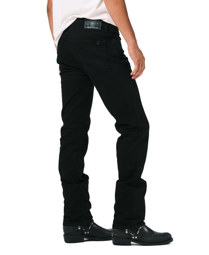 Buffalo David Bitton Men's Slim Ash Jeans, BLACK DENIM, 44 34 - Image 3