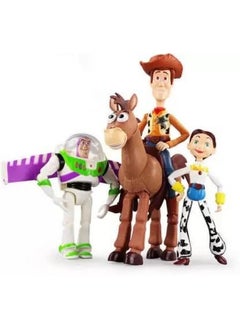 Trunkin Trunkin Toy Story Woody Buzz Lightyear Action Figure | Collectible Toy - Set of 4 (Multicolor)  - Image 1