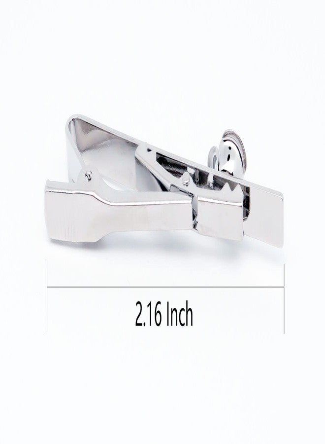 Jonwo Rose Flower Men's Tie Clip With Presentation Box Tie Bar for Gentleman Regular Necktie Tie for Daily Business Anniversary Wedding Occasions (Silver Rose Tie Clip) - Image 5