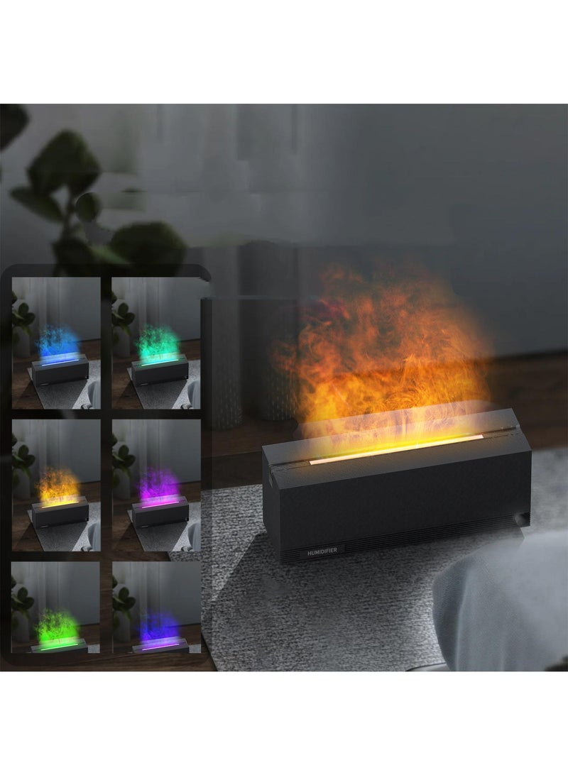 general Colorful Simulation Flame Aromatherapy Machine Desktop Silent Diffuser 3D Fireplace Atmosphere Lamp Air Humidification - Image 3