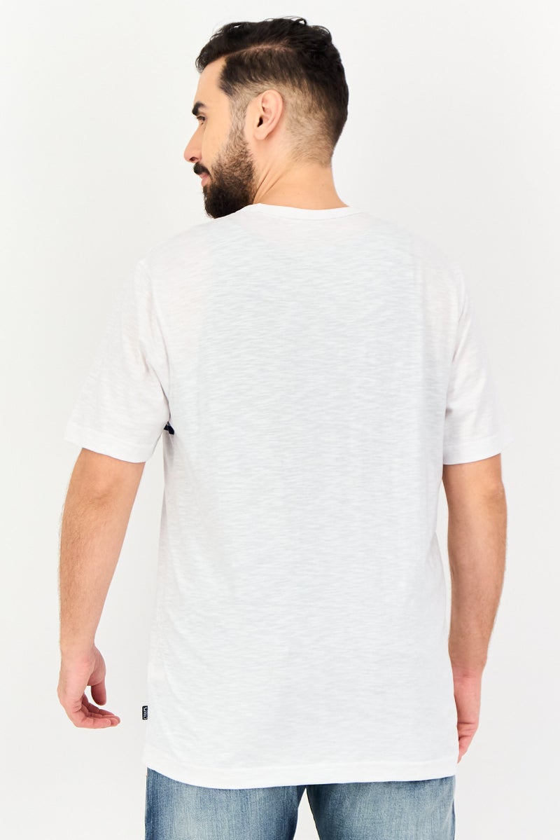 Chaps Men Crew Neck Short Sleeve Heather T-Shirt, White - Image 4