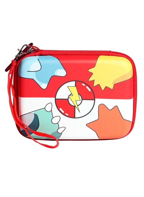 Pokeball Card Game Storage Case, Portable And Compact Cards Case Box, Easy To Carry Playing Cards Collection Game Card Case, Shock Resistant Hard Case For Trading Cards, (1pc, Design C Red And White)