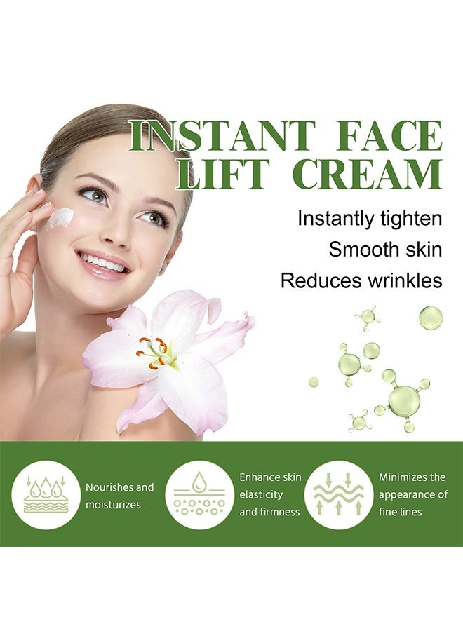 هويجي كريم شد الوجه الفوري ، مرطب للوجه بحمض الهيالورونيك ، مزيل التجاعيد الفوري ، مصل شد الوجه لشد التجاعيد بشكل واضح وترهل الجلد ، تنعيم الخطوط الدقيقة 50 مل - Image 2