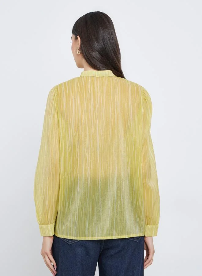 تايك تو بلوزة فضفاضة مخططة