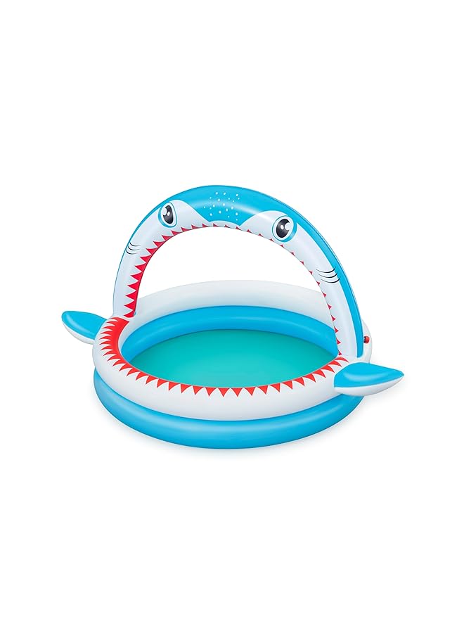 Bestway Sharktastic Paddling Pool With Water Sprinkler 163 X 127 X 92 Cm - Image 3