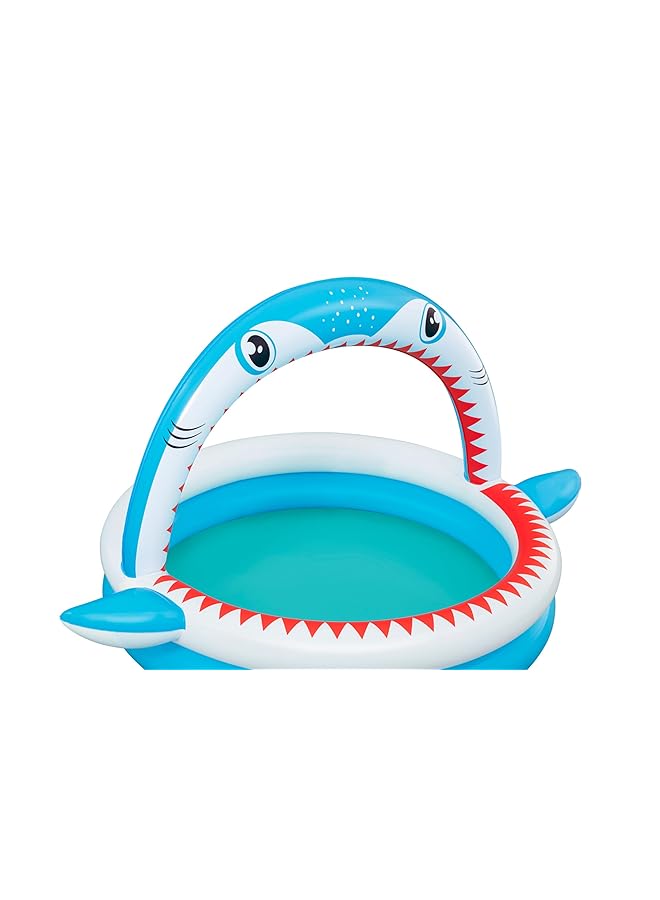 Bestway Sharktastic Paddling Pool With Water Sprinkler 163 X 127 X 92 Cm - Image 5
