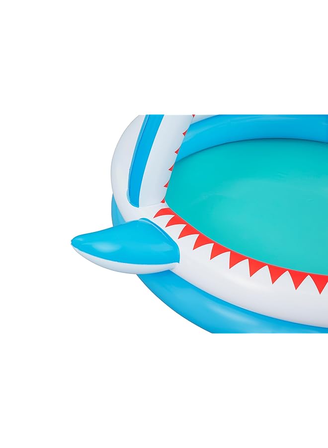 Bestway Sharktastic Paddling Pool With Water Sprinkler 163 X 127 X 92 Cm - Image 4