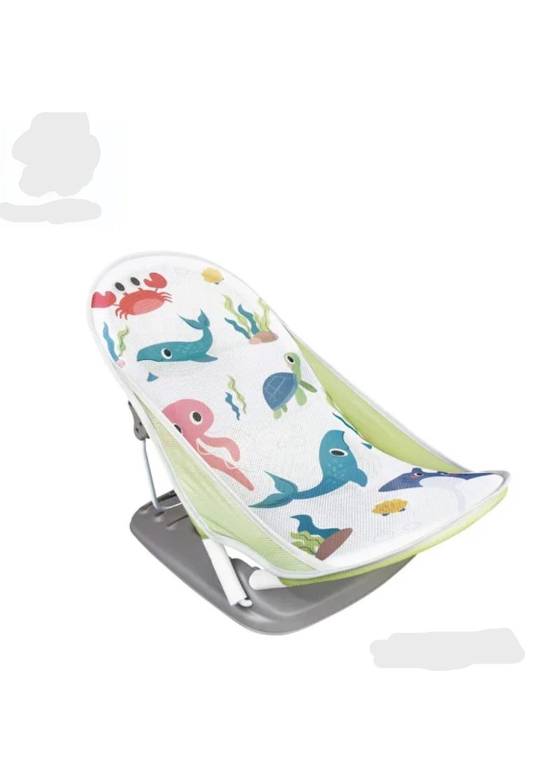 Colorful Infant Bathing Device Adjustable Newborn Bathing Chair Foldable Baby Bath Chair - Image 1