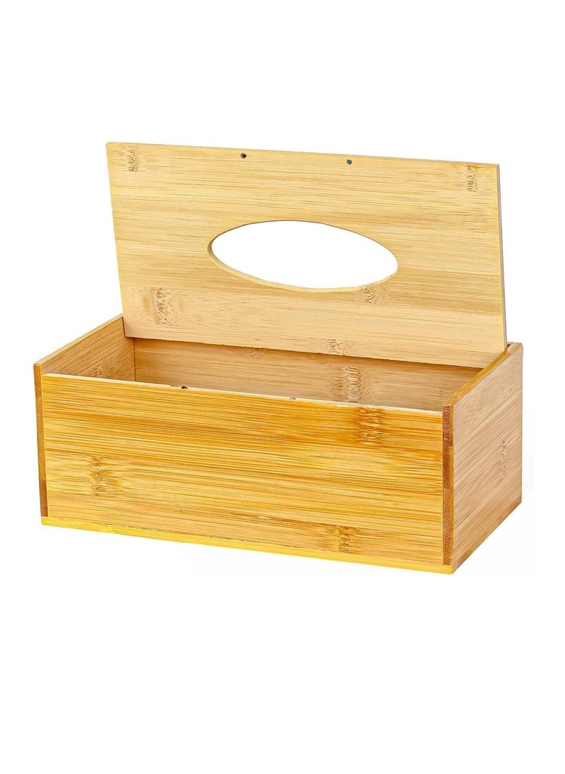 ECVV Bamboo Tissue Box 23CM Wooden Tissues Holder Rectangular Modern Minimalistic Wood Color Style Fits 110-140 Tissue Papers - pzsku/Z79518F03362E7EB3A010Z/45/_/1727339274/940b314c-b931-4716-b4f5-e957c7bdbef9