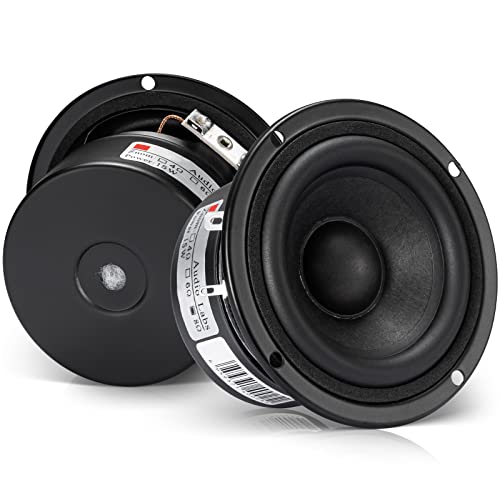 Facmogu Pack of 2 Full Range Bookshelf Speaker, 3 Inch 8 Ohm Anti-Magnetic HiFi Tweeter Wooden Enclosure Home Audio Woofer Multimedia Speakers (8Ω) - Image 1