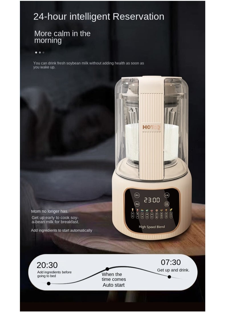 HOTOR - Multifunctional food machine including Blender Smoothie Maker Juicer Grinder With Touchscreen Automatic Heating 24-Hour Intelligent Booking For Heating 800 W/Blender 400 W 1.65 L - Image 1
