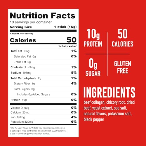 LonoLife Low Sodium Beef Bone Broth Powder Mix | Grass-Fed, 10g Protein | Collagen-Rich, Keto & Paleo Friendly | Natural Ingredients | 10 Portable Stick Pack Servings - Image 3
