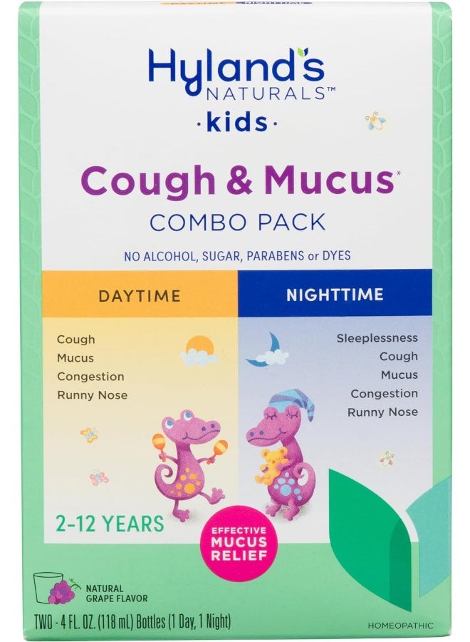 Hyland's Naturals Kids Cough And Mucus Daytime, Nighttime Combo Pack - Image 1