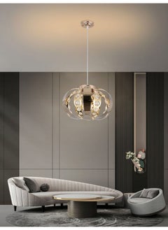 Best Power Modern LED Chandelier 6209 – 60W Pendant Light with 3 Lighting Modes & 80CM Adjustable Length – Contemporary Ceiling Light for Living Room, Dining Room, Bedroom – Elegant Acrylic Design  - Image 2