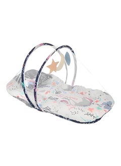 Moro Moro Baby Cotton Mattress with Mosquito Net & Toys – Soft & Comfortable Sleep Solution 