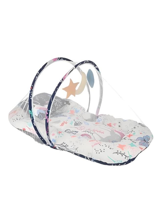 Moro Moro - Baby Cotton Mattress with Mosquito Net & Toys – Soft & Comfortable Sleep Solution - Image 1