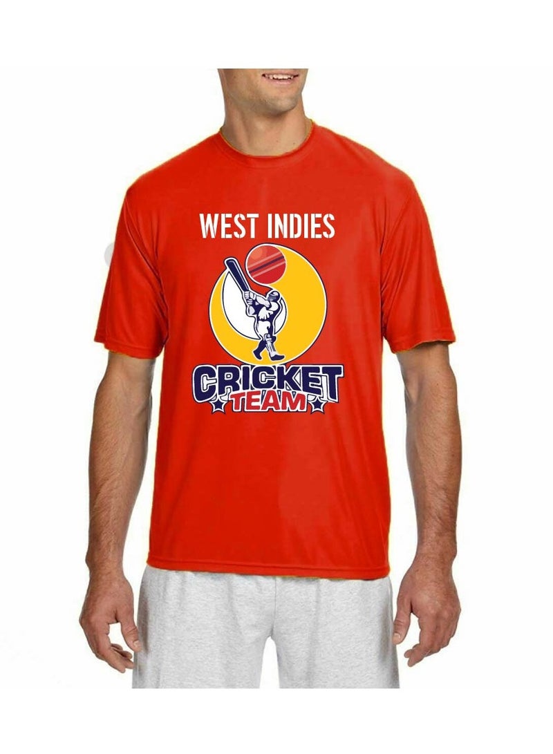 West Indies Unisex Sports Jersey T-Shirt Set - West Indies Sports Fan Jersey T-Shirt for Adults - T-Shirt,Scarf,Cap - T-Shirt,Drawstring Bag,Cap - Gift Set for Sports Events, Matches  - Image 2