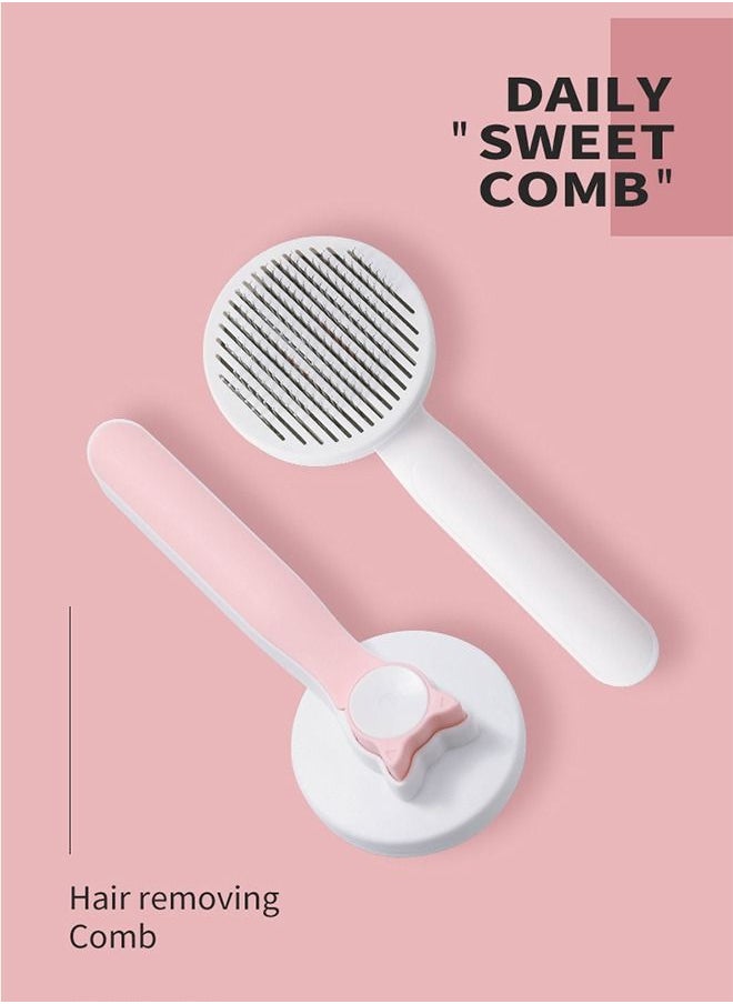 Haidue - Pet Grooming Brush Cats Dogs Brushes to Remove Tangles Dead Undercoat and Dirt - Image 1