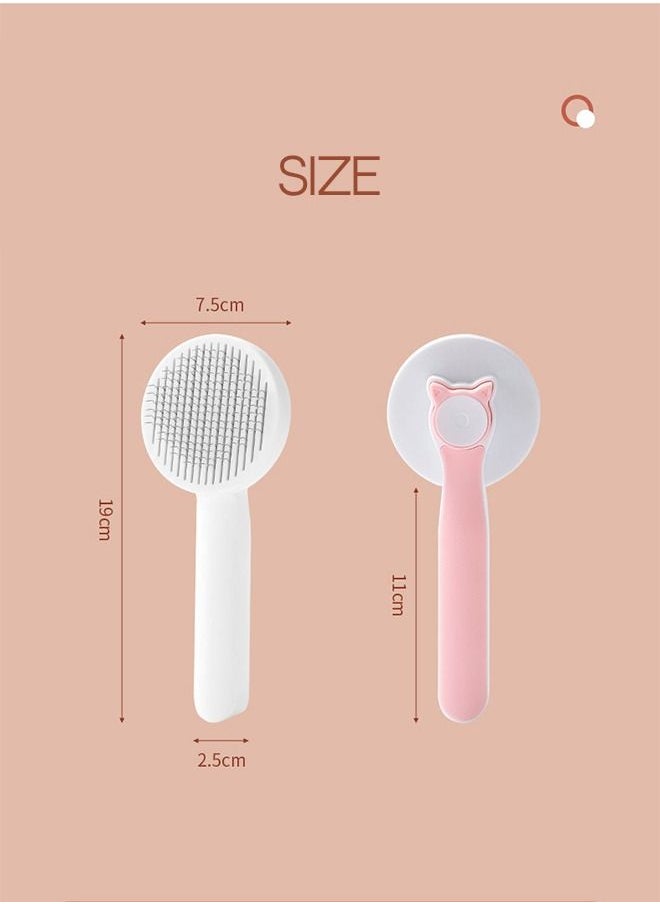 Haidue - Pet Grooming Brush Cats Dogs Brushes to Remove Tangles Dead Undercoat and Dirt - Image 1