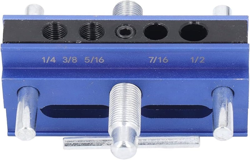 Self Centering Doweling Jig Kit Adjustable Width Drill Guide with 6 Bushings - Image 5
