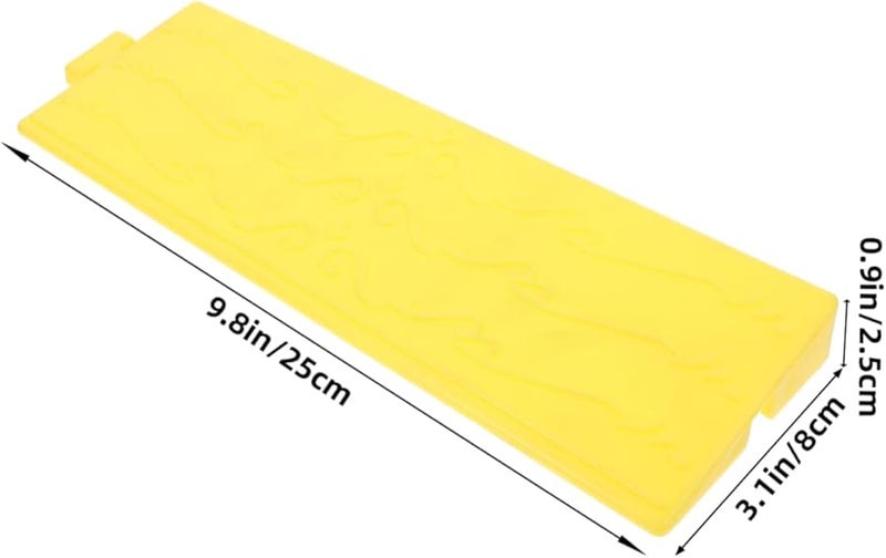 منحدر الكرسي المتحرك البلاستيكي المحمول بسطح غير قابل للانزلاق للدراجات البخارية وروبوتات المكانس الكهربائية - Image 3