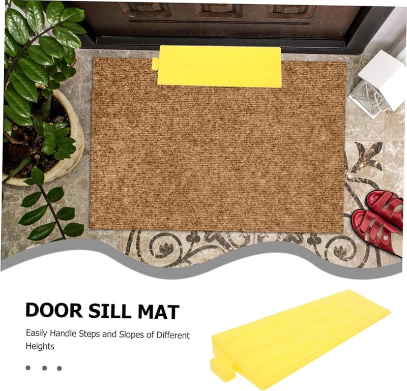 منحدر الكرسي المتحرك البلاستيكي المحمول بسطح غير قابل للانزلاق للدراجات البخارية وروبوتات المكانس الكهربائية - Image 4