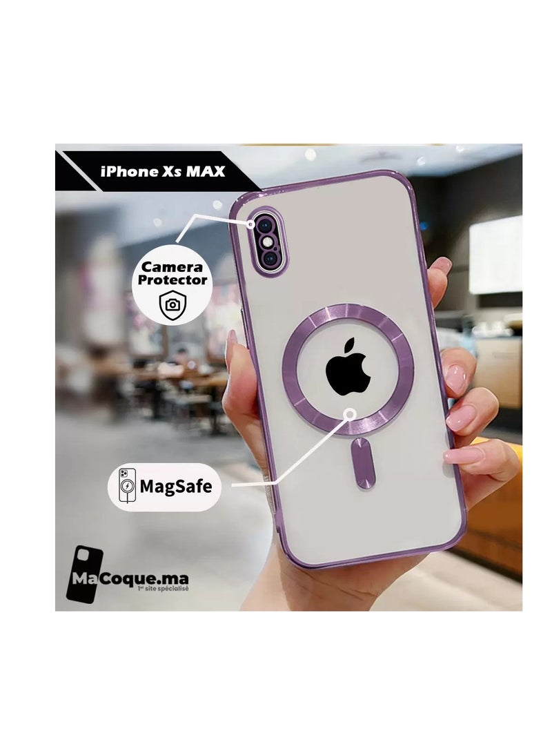 Case Compatible with Iphone x/Iphone XS Magnetic [Support Magsafe Charger] Wireless Anti-Scratch Shockproof Clear Lens Protector Corner Cushion Durable Full Body Protection Cover