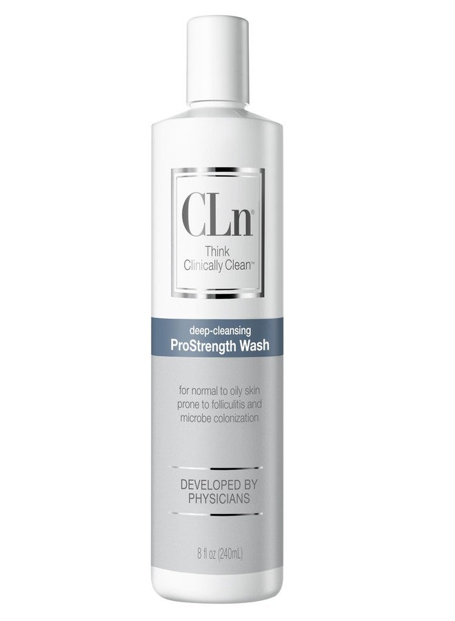 CLn® ProStrength Wash - PH-Balanced and Formulated for Daily Use with Salicylic Acid to Cleanse and Exfoliate Normal to Oily Skin for Men and Women with Body Odor, 8 fl oz. - Image 1