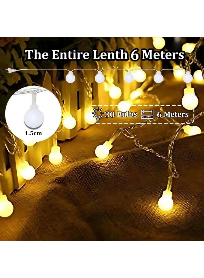 fizzytech Plastic Bubble Ball String Lights of Home Decoration Diwali Light for Party Birthday Diwali Christmas Navratri Valentine Gift Home Decoration Light (6 Meter 30 Led) - Image 4