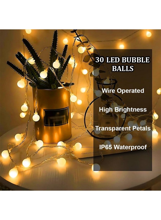 fizzytech Plastic Bubble Ball String Lights of Home Decoration Diwali Light for Party Birthday Diwali Christmas Navratri Valentine Gift Home Decoration Light (6 Meter 30 Led) - Image 5