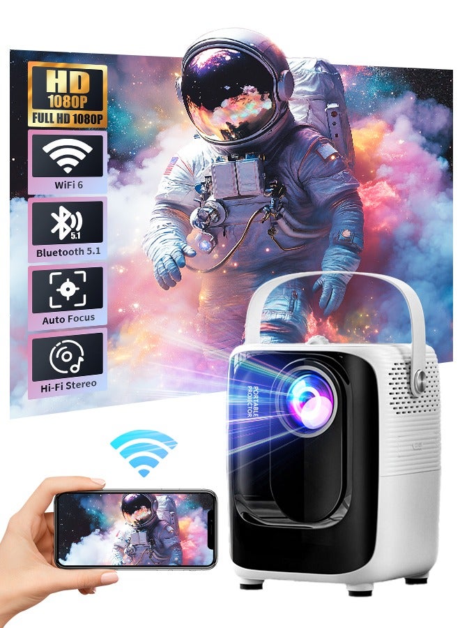 Digisand 4K Bluetooth-Compatible 1920*1080P Mini Projector  Android Smart TV DLP Office Micro Portable Data With 5G Wifi Home Theater - Image 1